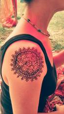 Mandala Shoulder Henna
